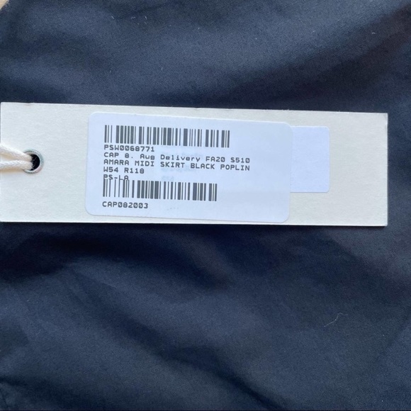 Capulet Amara Poplin Midi Skirt Black NWT Size Small - Picture 9 of 9